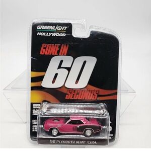 UH Greenlight Hollywood 1:64 "Gone in 60 Seconds" 1971 Plymouth Hemi Cuda S7 New